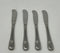 Oneida Astragal Glossy Set of 4 Butter Spreaders 6 1/2" Quality 18/10 Stainless